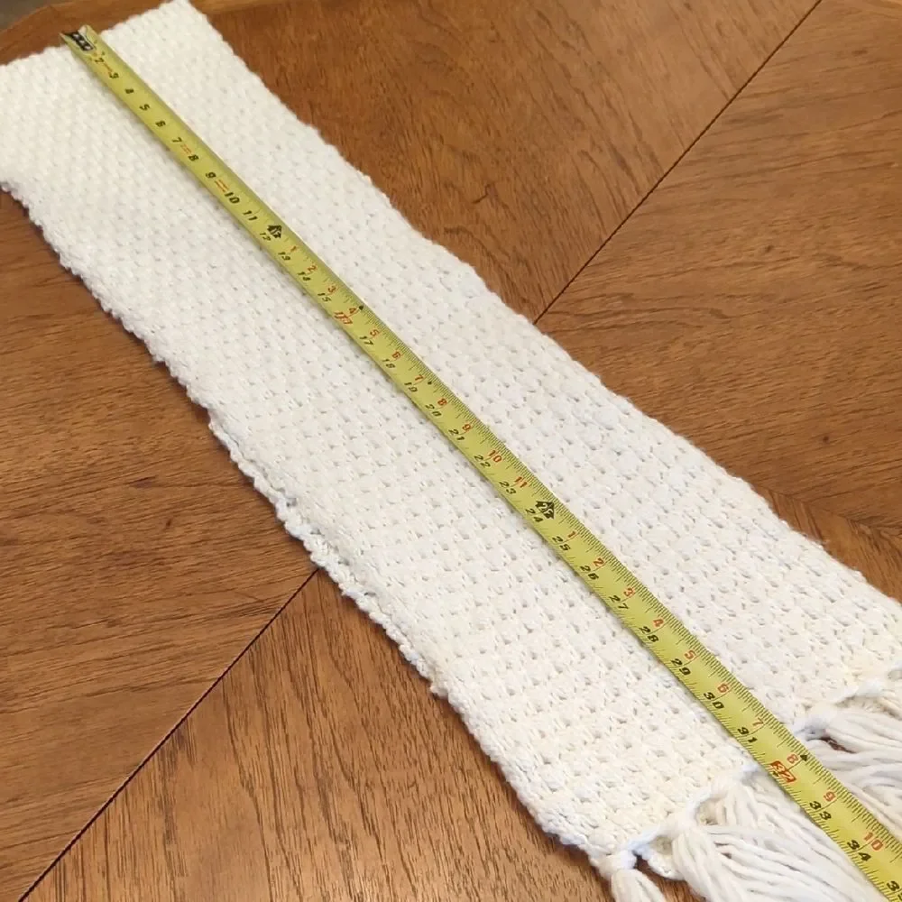 Old Navy Cream Knit Scarf